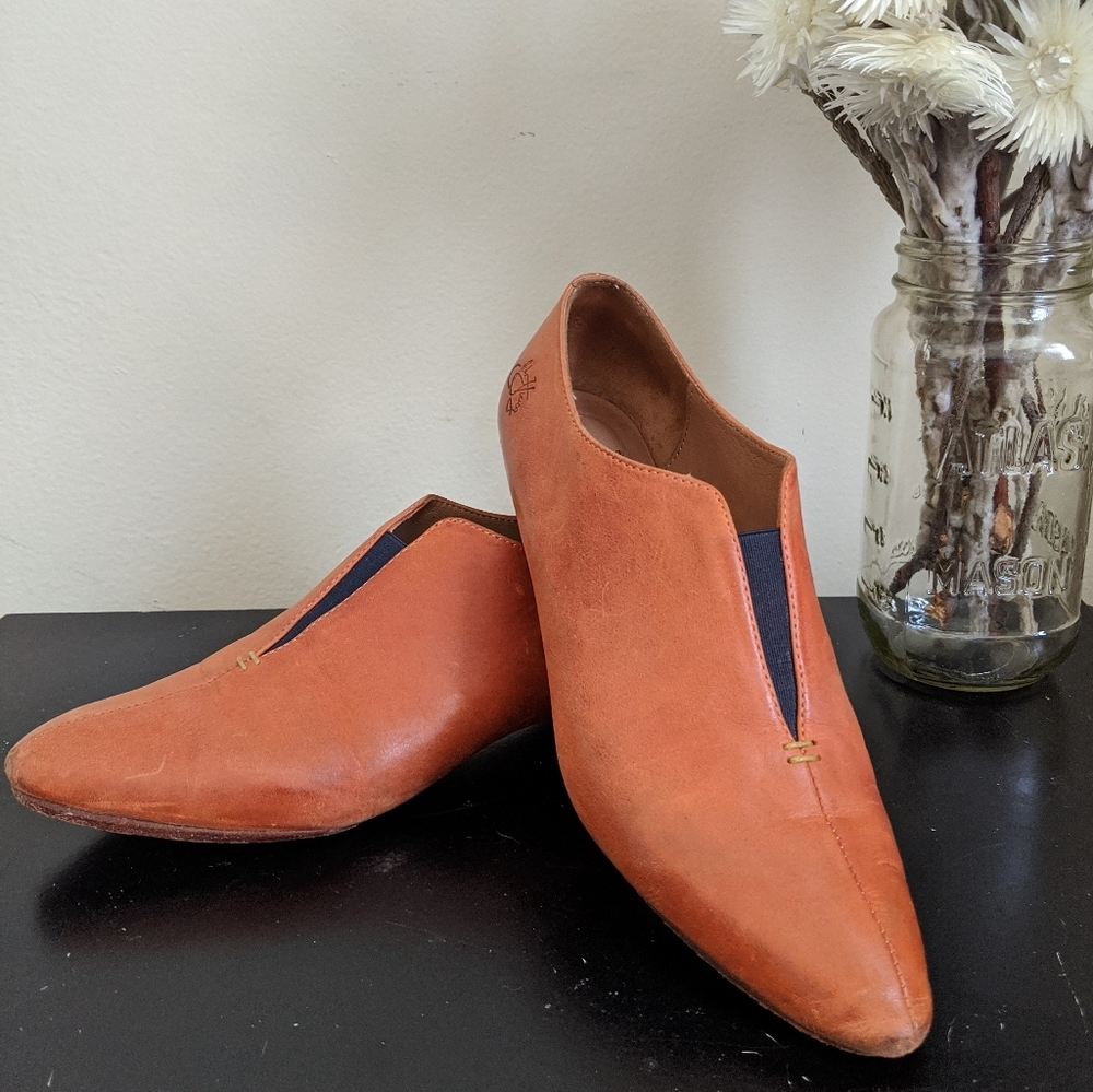 John Fluevog Leather Slip-on "Water" Shoe